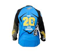Alpinestars Bicycle Team Ucc Megavalanche Long Sleeve T-shirt Blue S Men S Cyan / Black / Yellow