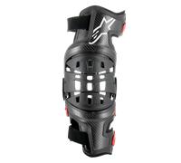 Alpinestars Bionic-10 Carbon Knee Protector Left, black-red, size L