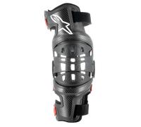 Alpinestars Bionic-10 Carbon Knee Protector Right, black-red, size M