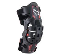 Alpinestars 2026 Youth Bionic 5S Knee Braces Black Red MX Motocross Quad ATV