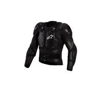 Alpinestars Bionic Action V3 MX Chest Back Protector, 2XL, Black/White | A-Morph Technology, Full Upper Coverage, Breathable Stretch Mesh, Removable Protectors, Adjustable Secure Fit