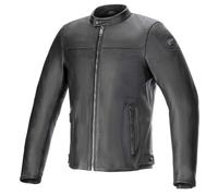 Alpinestars Blacktrack Motorbike Motorcycle Leather Jacket Black Black