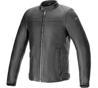 Alpinestars Blacktrack Motorcycle Leather Jacket, black, size S