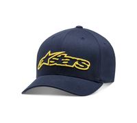 Alpinestars Standard Blaze Flexfit Hat Navy/Yellow Sm/Md, Multi, one_Size