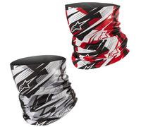 Alpinestars Blurred Motorcycle Neck Tube Black White Red