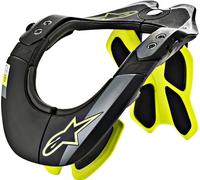 Alpinestars BNS Tech-2 Neck Protector, black/yellow, size XS/M