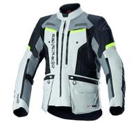 Alpinestars Men's Bogota' Pro Drystar Motorcycle Jacket Black, XL Riding, Grey/Fluorescent Yellow