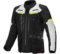 Alpinestars Bogota Pro Drystar® waterproof Motorcycle Textile Jacket, black-grey-yellow, size 2XL for Men