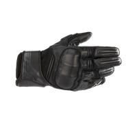 Alpinestars Booster V2 Leather Motorcycle Motorbike Gloves - Black