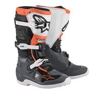 Alpinestars Boy's 2015017-1124-04 Tech 7S Boots Blk/Gry/Wht/Fluo Org Sz 04, Multi, 4 Big Kid