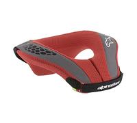 Alpinestars Boy's Sequence Youth Neck Roll, Black Red, Small/Medium