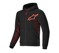 Alpinestars Chrome Air Sport Hoodie Black Red Fluo