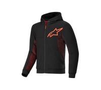 Alpinestars Chrome Air Sport Motorcycle Zip Hoodie, black-red, size L for Men