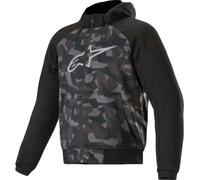 Alpinestars Chrome Camo Sport Motorcycle Zip Hoodie, black-multicolored, size 2XL
