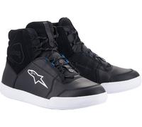Alpinestars Chrome Drystar Waterproof Motorcycle Shoes, black-white, size 42 43 for Men