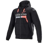Alpinestars Chrome Ignition Hoodie - Black/Fluorescent Red 42008221030