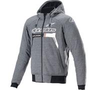 Alpinestars Chrome Ignition Hoodie Motorcycle - Melange Dark Grey / White