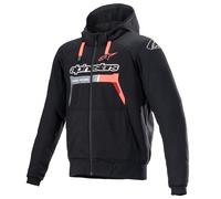 Alpinestars Chrome Ignition Motorbike/Motorcycle Hoodie/Jacket - Black Red Fluo