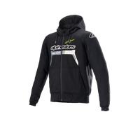 Alpinestars Chrome Ignition Motorcycle Hoodie Black/Fluo YellowS Black,Fluo Yellow