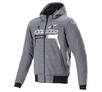 alpinestars Chrome Ignition Motorcycle Hoodie Grey/Black/White XL gray