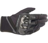 Alpinestars Chrome Motorbike Motorcycle Gloves Black Tar Grey