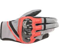 Alpinestars Chrome Motorcycle Gloves, grey/black/red, size 2XL