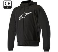 Alpinestars Chrome Sport Hoodie Black / Black Motorcycle Hooded Top Hoody