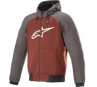 Alpinestars Chrome Sport Motorcycle Hoodie, red/grey, size XL