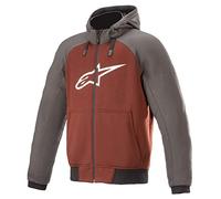 Alpinestars Chrome Sport Motorcycle Hoodie, grey-red, size XL for Men