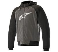 Alpinestars Chrome Sports Motorcycle Hoodie Anthracite Black White