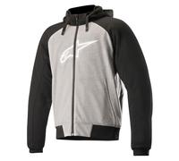 Alpinestars Chrome Sports Motorcycle Hoodie Melange Grey Black