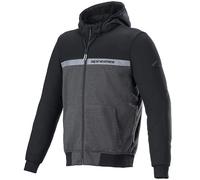 Alpinestars Chrome Street Hoodie Motorcycle Motorbike - Melange Black