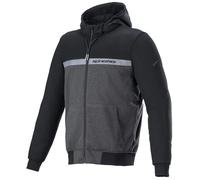 Alpinestars Chrome Street Motorcycle Hoodie Black Melange Black