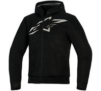 Alpinestars Chrome Super Airflow Motorcycle Hoodie - Black / Dark Grey / White