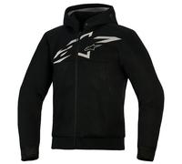 Alpinestars Chrome Superairflow Armoured Motorcycle Hoodie Black Dark Grey White