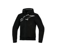 Alpinestars Chrome Superairflow Hoodie Men's, Motorcycle Riding Commuter, Breathable 3D Mesh, Nucleon Flex Plus Armor, Black/White, 3XL