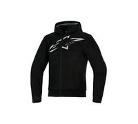 Alpinestars Chrome Superairflow Motorcycle Zip Hoodie, black-grey-white, size L for Men