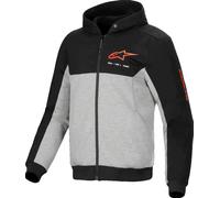Alpinestars Chrome V2 Duo Sport Motorcycle Zip Hoodie, grey/black/red, size XXL