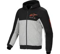 Alpinestars Chrome V2 Duo Sport Motorcycle Zip Hoodie, black-grey-red, size M for Men