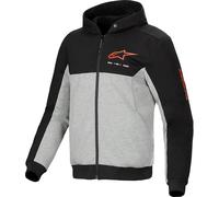 Alpinestars Chrome V2 Duo Sport Motorcycle Zip Hoodie, black-grey-red, size XL for Men