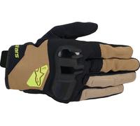 Alpinestars Chrome V2 Motorcycle Gloves, Black/Khaki, size L