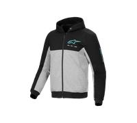 Alpinestars Chrome v2 Sport MC Hoodie Black/Grey/Turquoise3XL Black,Grey,Turquoise