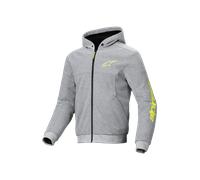 Alpinestars Chrome V2 Sport MC Hoodie Grey/Fluo YellowXL Grey,Fluo Yellow