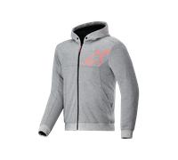 Alpinestars Chrome V2 Sport Motorcycle Zip Hoodie, grey-red, size L for Men