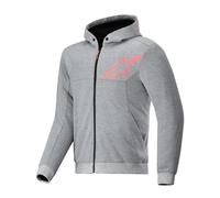 Alpinestars Chrome v2 Sport Motorcycle Hoodie Black White Grey Red