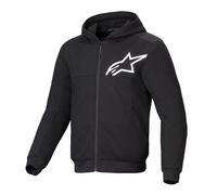 Alpinestars Chrome v2 Sport Motorcycle Hoodie Black White Grey Red
