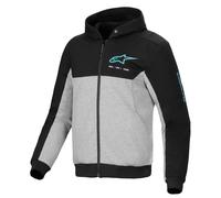 Alpinestars Chrome V2 SPORT Motorcycle Sports Jacket Hoodie (Black/Grey Heather/