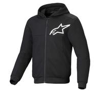 Alpinestars Chrome V2 SPORT Motorcycle Sports Jacket Hoodie (Black/White)