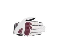 Alpinestars Chrome Women's MC Gloves Off White/BurgundyXS Off White,Burgundy
