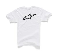 Alpinestars Classic Tee 100% Cotton Regular T-Shirt - White/Black - NEW